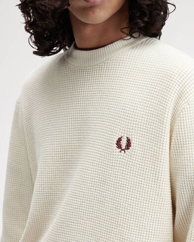 Ανδρική Μακρυμάνικη Μπλούζα Fred Perry - Waffle Stitch