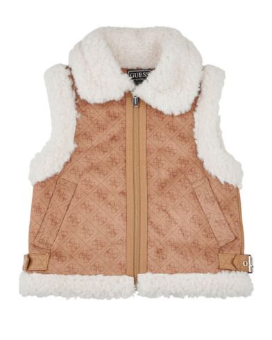 Παιδικό Μπουφάν Guess - Faux Suede Sl Vest
