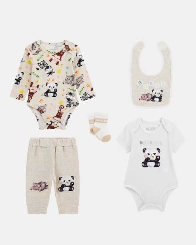 Βρεφικό Set Guess - Set Bib+Socks+Bodies+Pants