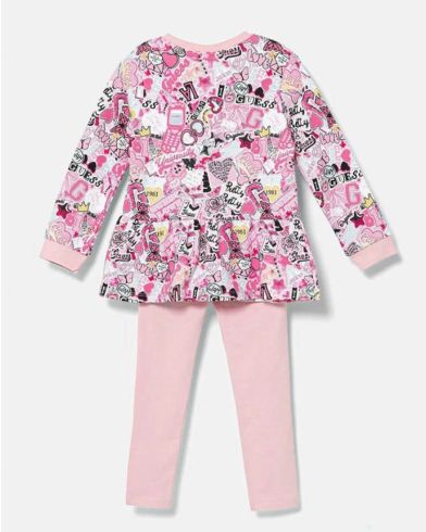 Παιδικό Σετ Guess - Ls Active Top+Leggings