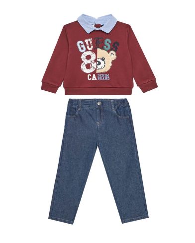 Παιδικό Set Guess Μπλούζα + Παντελόνι - Sweatshirt Denim