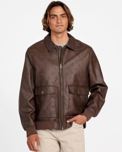 Ανδρικό Μπουφάν  Guess - Monogram Aviator