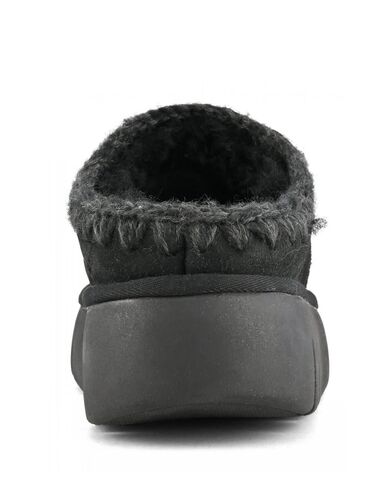 Mou - Bounce Clog Suede - Letter Logo      