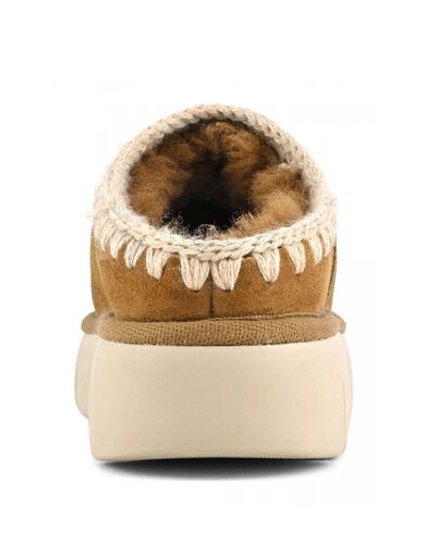 Mou - Bounce Clog Suede - Letter Logo      