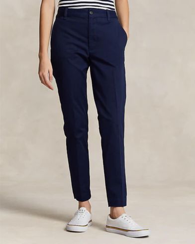 Γυναικείο Παντελόνι Polo Ralph Lauren - Slm Chno-Ankle-Flat Front