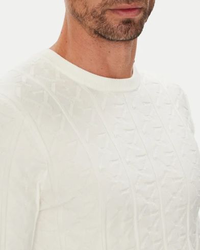 Ανδρική Μακρυμάνικη Μπλούζα Πουλόβερ Guess - Heron Cn Ls Monogram