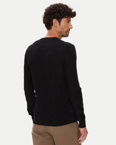 Ανδρική Μακρυμάνικη Μπλούζα Πουλόβερ Guess - Heron Cn Ls Monogram