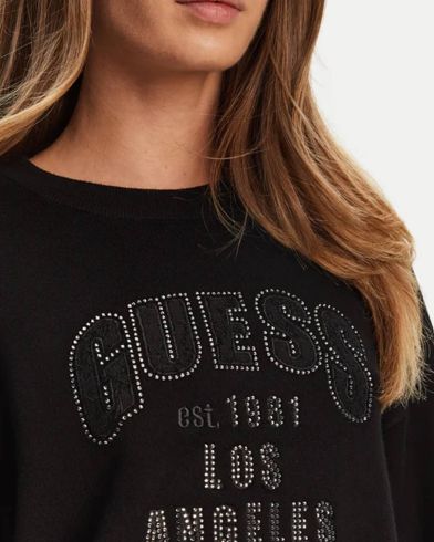 Γυναικεία Μακρυμάνικη Μπλούζα Guess - Ls Cn Leighton Logo