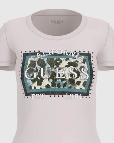 Guess - Cn Ss  Animalier Boxy Print   