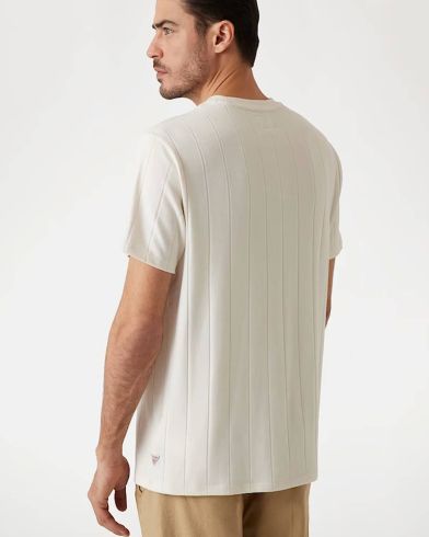 Ανδρική Κοντομάνικη Μπλούζα Guess - Ss Axel Rib