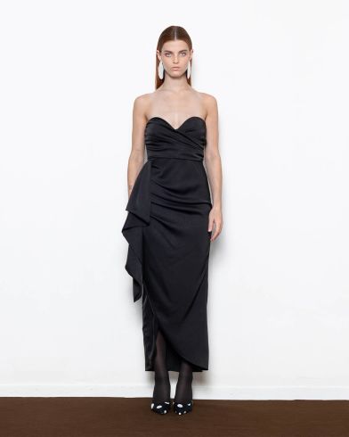 Γυναικείο Midi Φόρεμα Mallory The label - Chloe Strapless Bustier Dress (Nebula