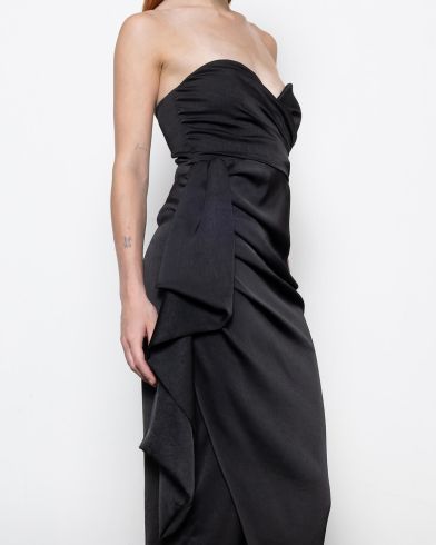 Γυναικείο Midi Φόρεμα Mallory The label - Chloe Strapless Bustier Dress (Nebula