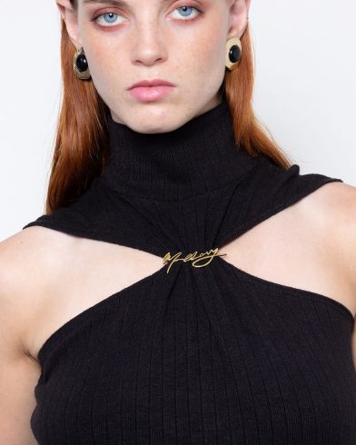 Γυναικείο Halter Top Mallory The label - Whiskey moon Off Shoulder Turtleneck With Mallory Pin