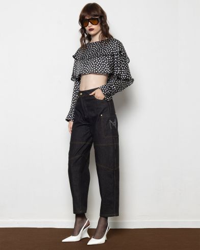 Γυναικεία Μακρυμάνικη Crop Μπλούζα Mallory The label - Bo