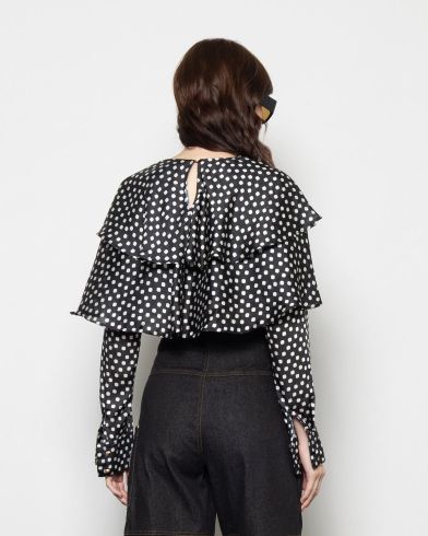 Γυναικεία Μακρυμάνικη Crop Μπλούζα Mallory The label - Bo