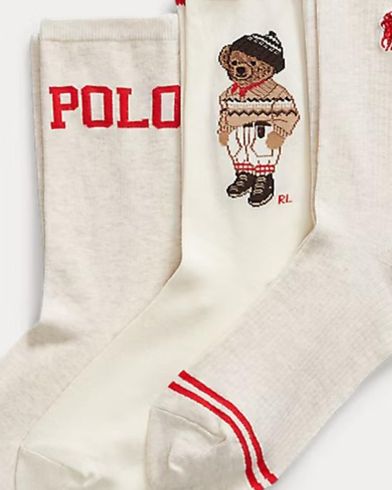 Γυναικείες Κάλτσες Polo Ralph Lauren - Clrd Br Gtbx-Crew Sock-3 Pack