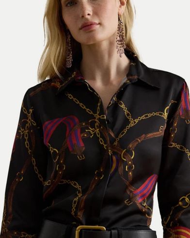 Ralph Lauren - Kristy-Long Sleeve-Button Front Shirt