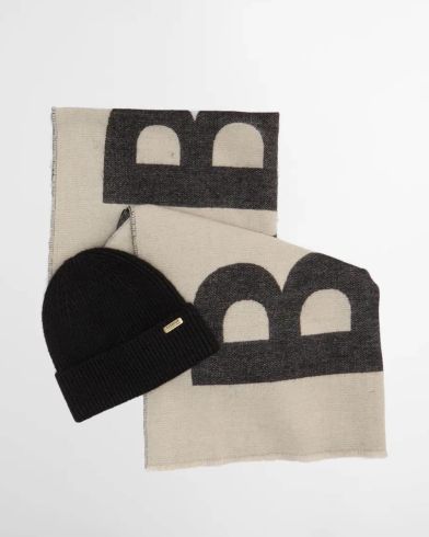 Barbour - B.Intl Pendle Beanie & Milla Scarf Gift Set