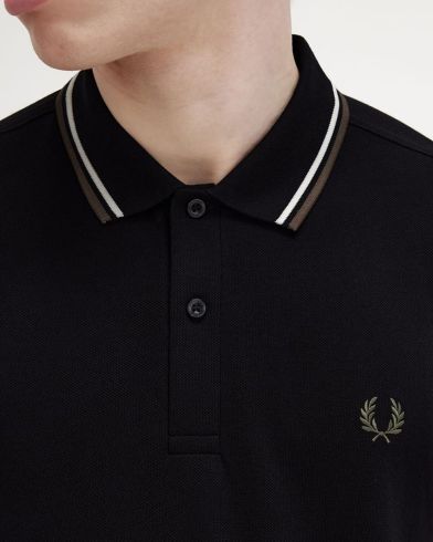 Ανδρική Polo Μακρυμάνικη Μπλούζα Fred Perry - Tls Twin Tipped