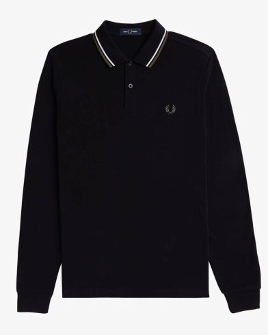 Ανδρική Polo Μακρυμάνικη Μπλούζα Fred Perry - Tls Twin Tipped