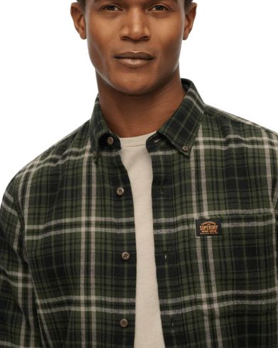 Ανδρικό Μακρυμάνικο Πουκάμισο Superdry - D1 Ovin L/S Cotton Lumberjack