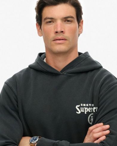 Ανδρική Μπλούζα με Κουκούλα Superdry - D2 Ovin Tokyo Narrative Loose