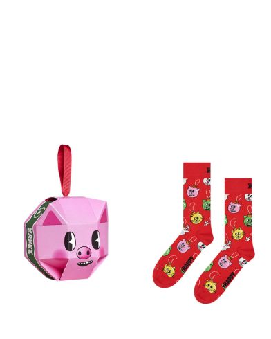 Γυναικείες Κάλτσες Happy Socks 1 Ζευγάρι - Holiday Pig Sock