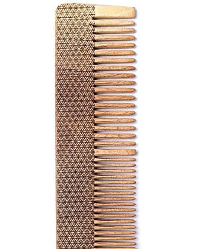 Mani - Natural wooden comb Flower of Life