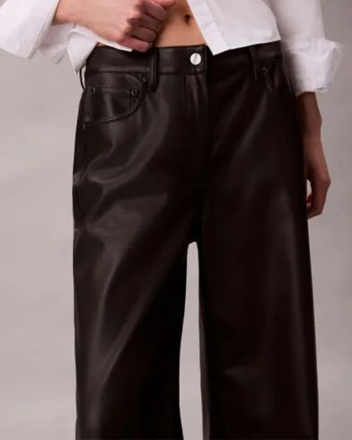 Γυναικείο Παντελόνι Calvin Klein - Faux Leather 5Pkt