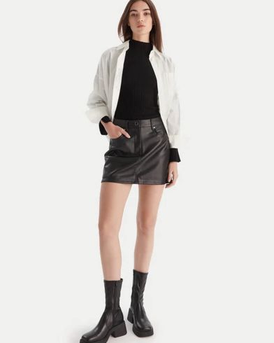 Γυναικεία Mini Φούστα Calvin Klein - Faux Leather 5Pkt