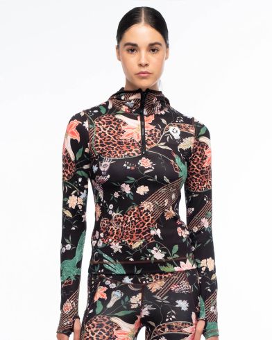 Γυναικεία Μπλούζα με Κουκούλα Peace And Chaos - Sacred Wild Fitted Active Zip