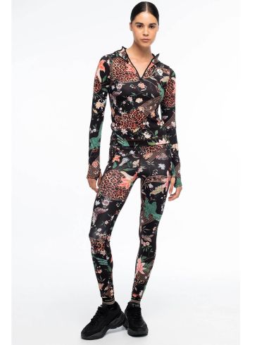 Γυναικεία Μπλούζα με Κουκούλα Peace And Chaos - Sacred Wild Fitted Active Zip