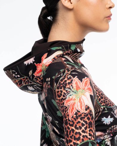 Γυναικεία Μπλούζα με Κουκούλα Peace And Chaos - Sacred Wild Fitted Active Zip