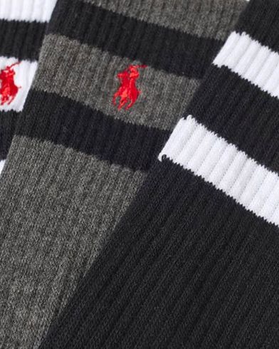 Ανδρικές Κάλτσες Polo Ralph Lauren - Class Stripe-Crew-3 Pack
