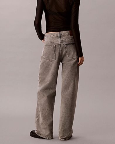 Calvin Klein - The Wide Leg Grey Sterling  