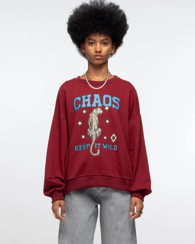 Γυναικεία Μπλούζα Φούτερ Peace And Chaos - Tigris