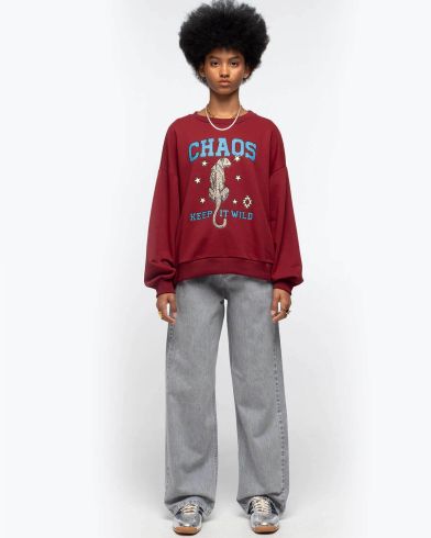 Γυναικεία Μπλούζα Φούτερ Peace And Chaos - Tigris