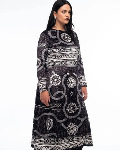 Peace And Chaos - Philosophy Long Dress  