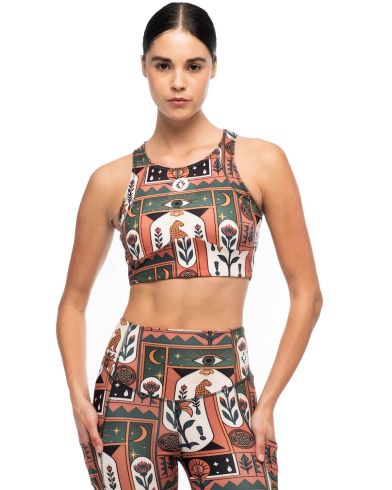 Peace And Chaos - Mystic Bloom Sports Top