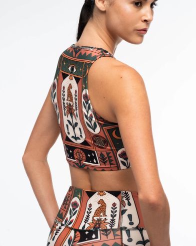 Peace And Chaos - Mystic Bloom Sports Top