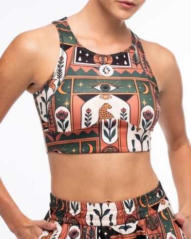 Peace And Chaos - Mystic Bloom Sports Top