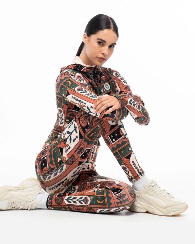 Peace And Chaos - Mystic Bloom Sports Leggings-with pockets 