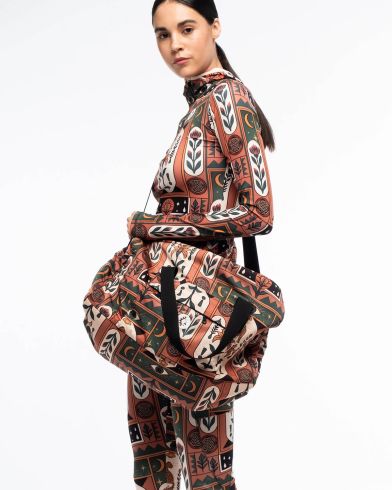 Peace And Chaos - Mystic Bloom Sports Bag