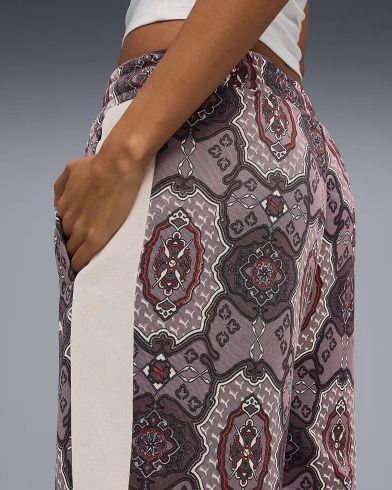 Γυναικείο Παντελόνι Puma - T7  Vintage Prep Aop Straight Track