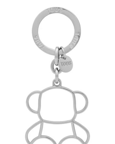 Tous - Llavero Silhoutte Bold Bear Plateado