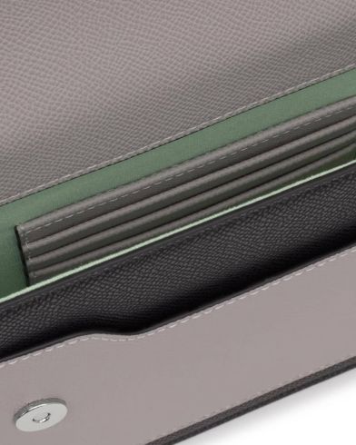 Tous - Clutch Audree Saffiano Negro-Gris