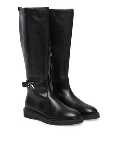Calvin Klein - Knee Boot W/ Metal Logo  