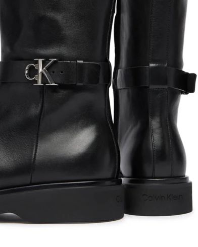 Calvin Klein - Knee Boot W/ Metal Logo  