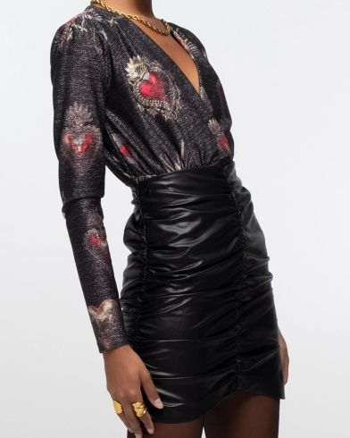 Peace And Chaos - Ebony Mini Skirt