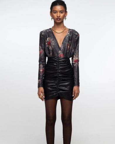 Peace And Chaos - Ebony Mini Skirt